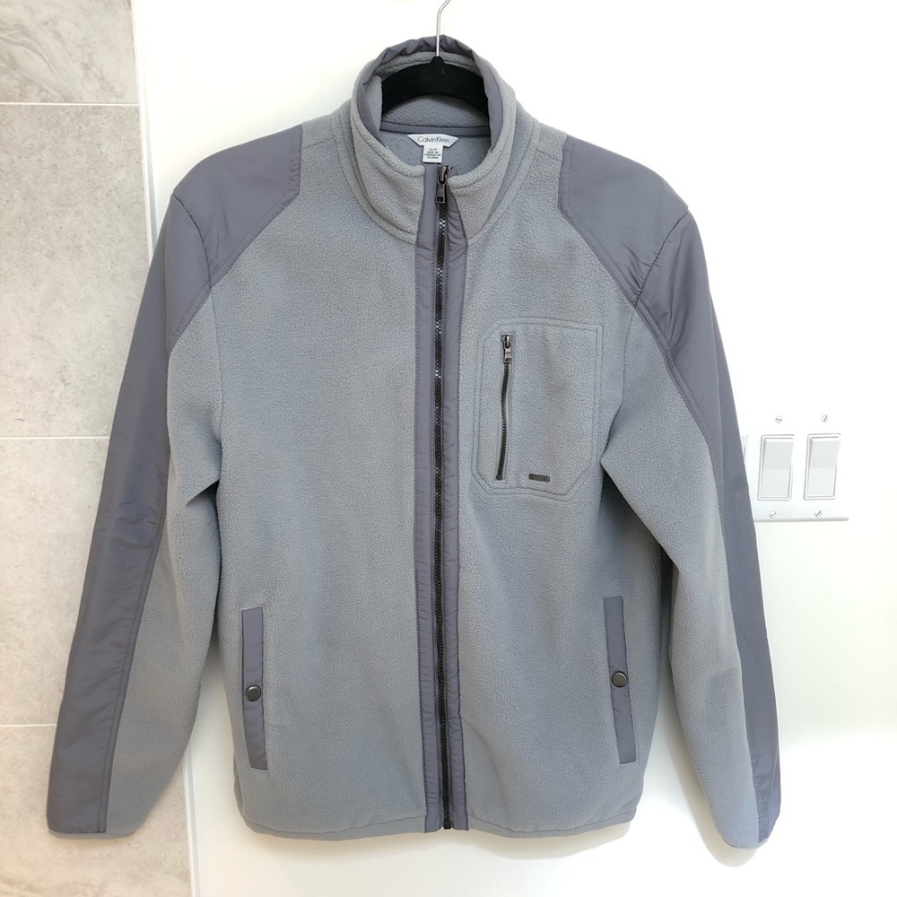 Calvin Klein two toned fleece jacket